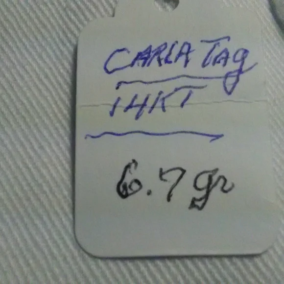 VINTAGE CARLA BEAUTIFUL 14 KT GOLD LINK BRACELET W DIFF. CARVED SCARAB GEMS 7" - Picture 7 of 12